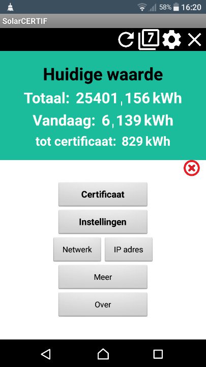 SolarCERTIF App setup